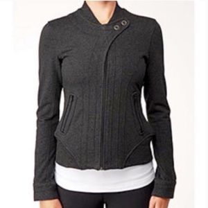 Lululemon Moto Jacket in Dark Heather Grey